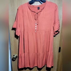 SHEIN 100% Viscose tiered midi dress 12